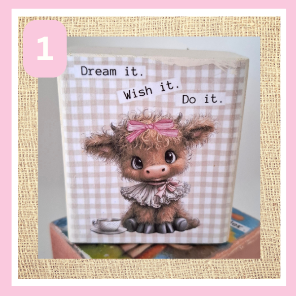 Highland Cow Desk Sitters