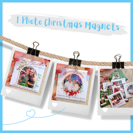 1 Photo Christmas Magnet