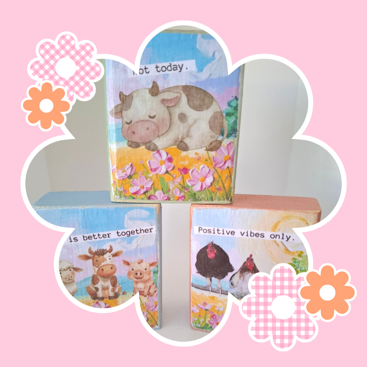 Farm Animal Desk Sitters